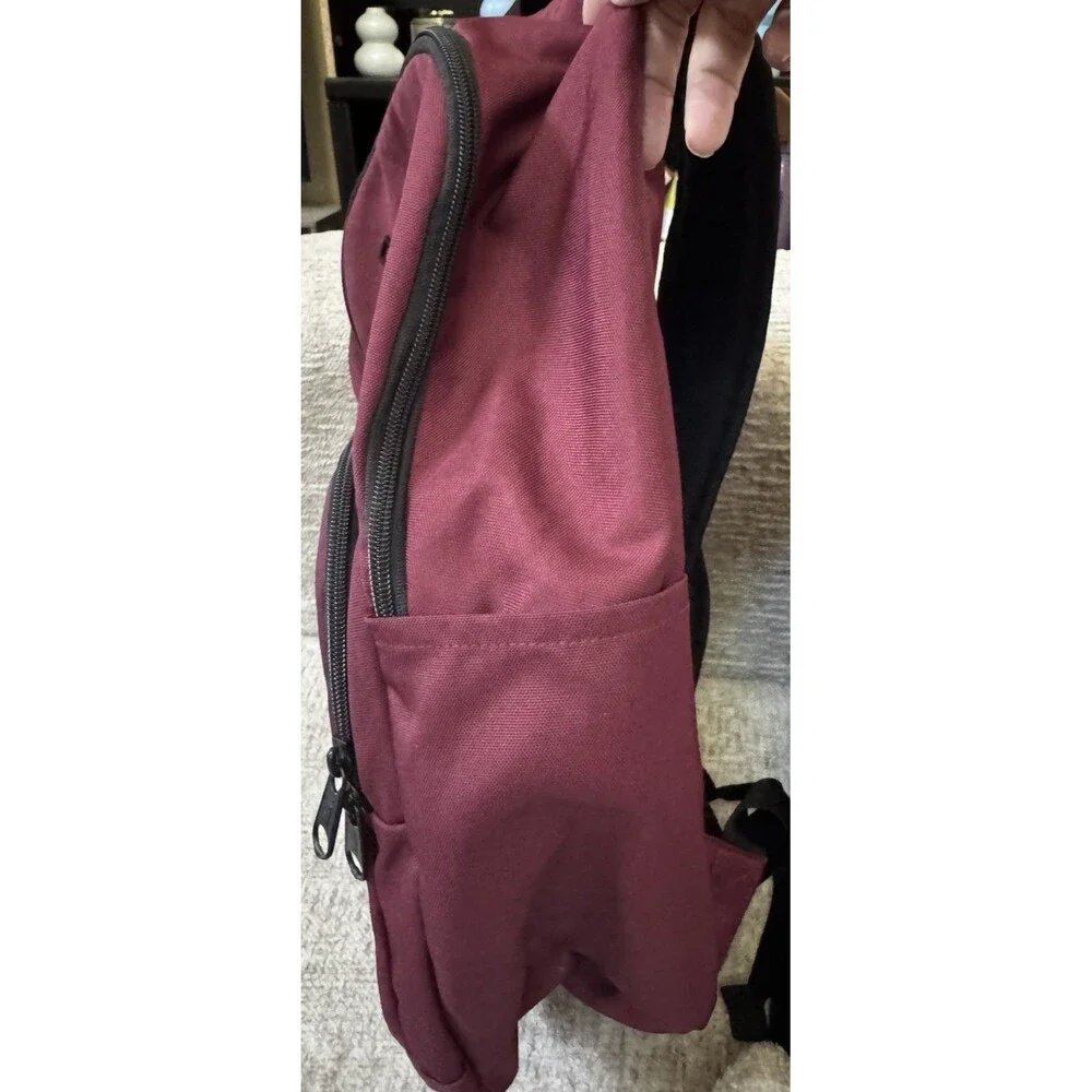 Vans Alumni Pack 2-B Backpack Burgundy Port Royale Laptop School Bag EUC
